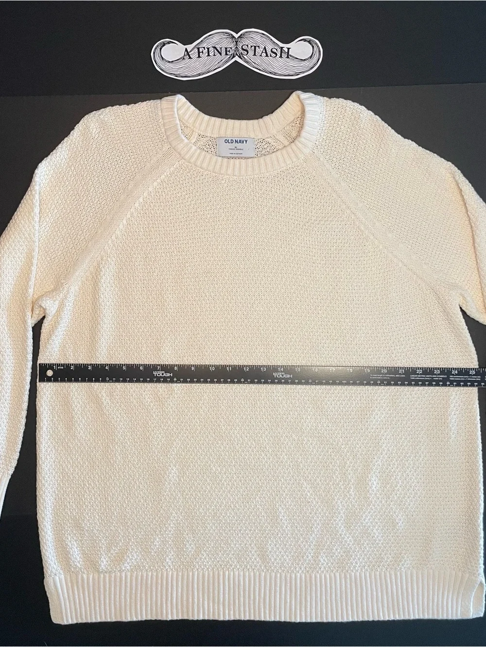 Old Navy Cream Crewneck Women's Textured Sweater